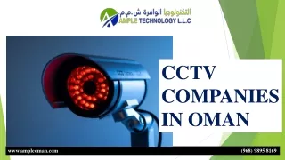 CCTV COMPANIES IN OMAN