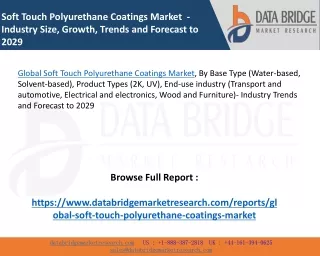 Global Soft Touch Polyurethane Coatings Market