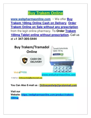 Buy {Trakem} Online Same day Delivery