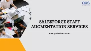 Salesforce Staff Augmentation Services  IT Staff Augmentation QR Solutions