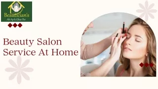 Beauty Salon Service At Home