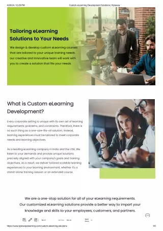 Custom eLearning Development Solutions _ Kyteway