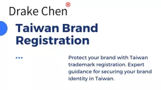 Taiwan Brand Registration