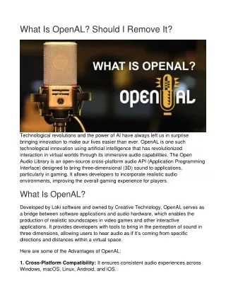 What is openal Orage Technologies