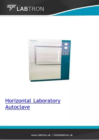 Horizontal Laboratory Autoclave/Net Weight 760 kg