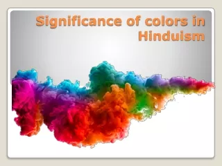 Significance of colors in Hinduism