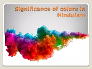 Significance of colors in Hinduism