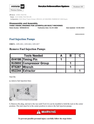 Caterpillar Cat 621E WHEEL TRACTOR (Prefix 2PD) Service Repair Manual (2PD01011 and up)