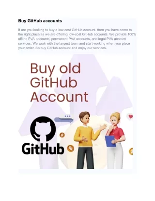 Buy GitHub accounts