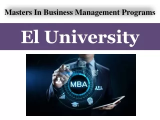 Masters In Business Management Programs