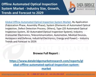 Global Offline Automated Optical Inspection System Market