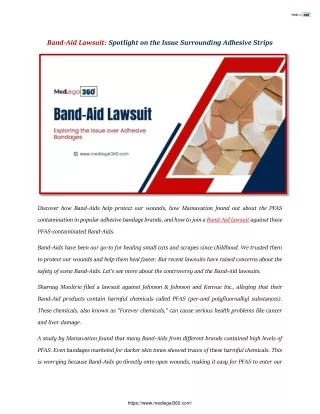 Band-Aid Lawsuit: spotlight on the Issue Surrounding Adhesive Strips