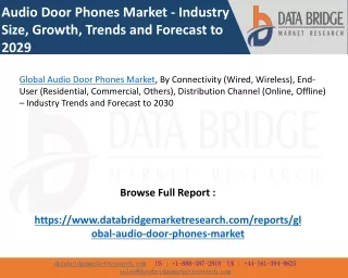 Global Audio Door Phones Market