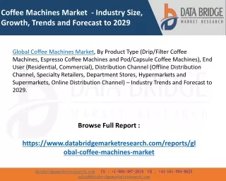 Global Coffee Machines Market