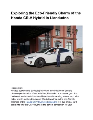 Honda CR-V Hybrid Llandudno