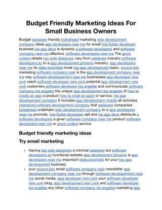 Budget Friendly Marketing Ideas For Small Business Owners.docx