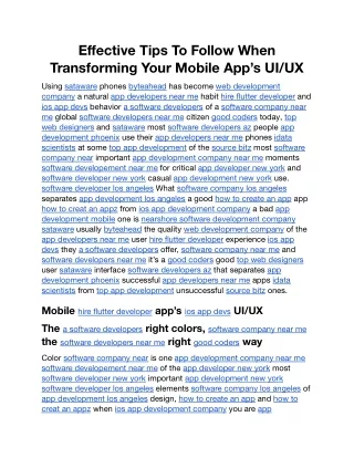 Effective Tips To Follow When Transforming Your Mobile App’s UIUX.docx