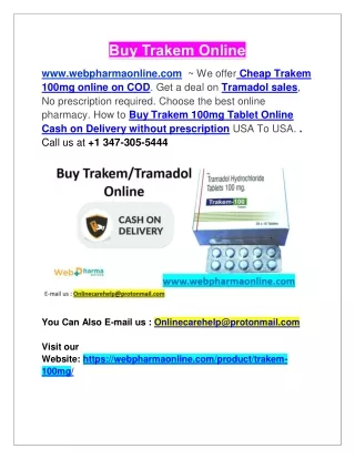 Buy Trakem Online Fast And Easy Ordering