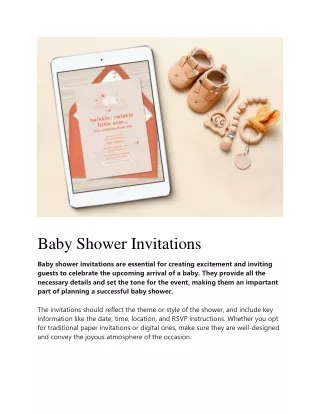 Baby Shower Invitations