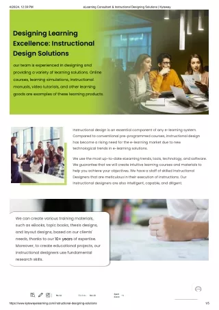 eLearning Consultant & Instructional Designing Solutions _ Kyteway