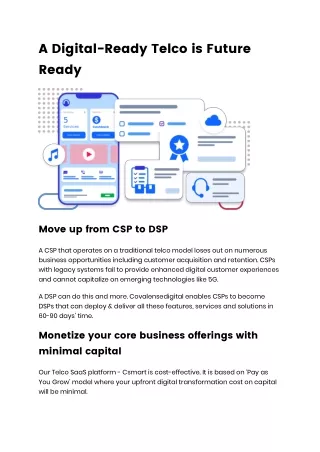 A Digital-Ready Telco is Future Ready