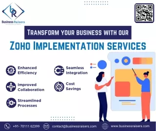 Transform Your Business with our Zoho Implementation Services