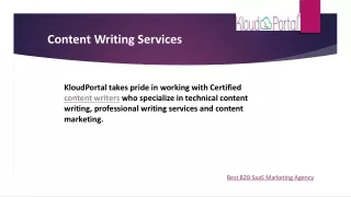 Superior Content Writing Services in Hyderabad | KloudPortal