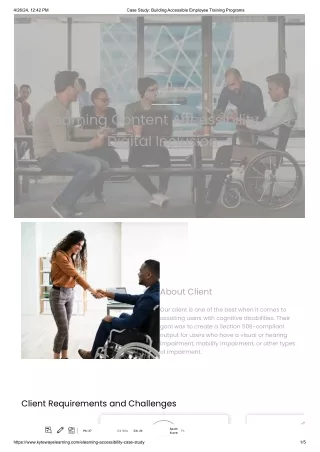 E-learning Content Accessibility and Digital Inclusion