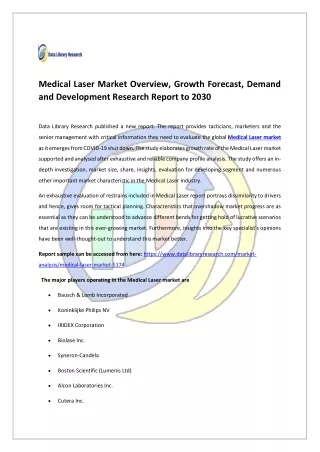 Medical Laser Market