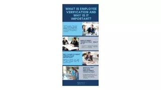 WHAT IS EMPLOYEE VERIFICATION AND WHY IS IT IMPORTANT