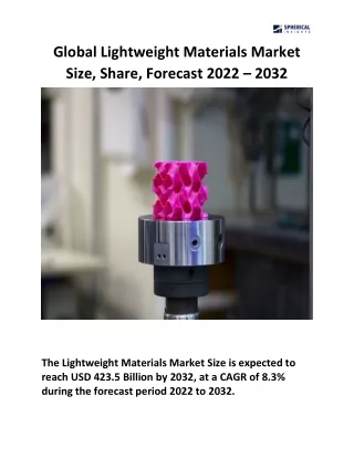 Global Lightweight Materials Market Size