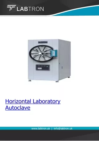 Horizontal Laboratory Autoclave/Gross Weight 430 kg