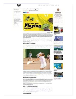 What To Wear When Playing Pickleball