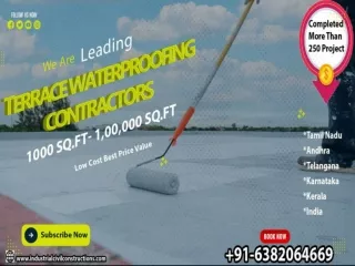 Terrace WaterProofing  Coimbatore | Top WaterProofing Installation | Building Wa