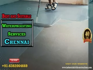 Waterproofing Services  Coimbatore   | Top Water proofing Contractors | Waterpro