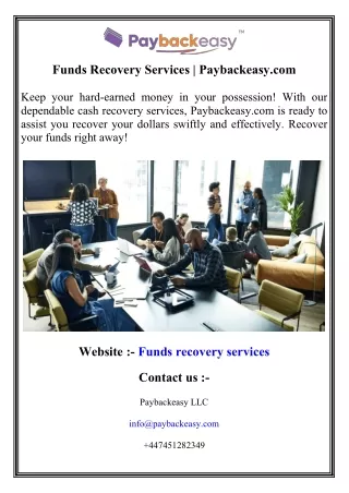 Funds Recovery Services    Paybackeasy.com