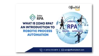 What is Zoho RPA An Introduction to Robotic Process Automation