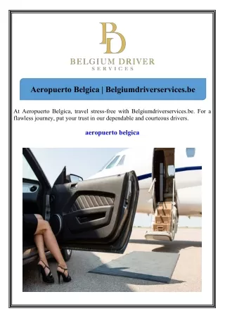 Aeropuerto Belgica Belgiumdriverservices.be