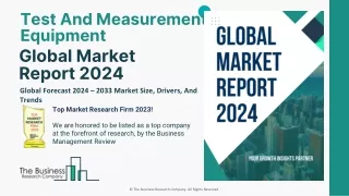 Test And Measurement Equipment Market Size, Size, Trends And Forecast 2024-2033