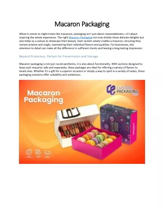 Macaron Packaging