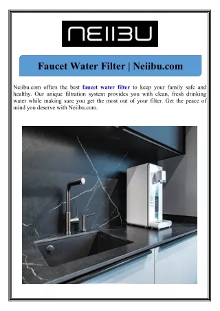 Faucet Water Filter Neiibu.com