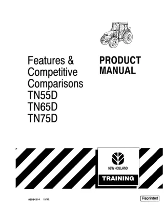 New Holland TN55D TN65D TN75D Tractors Operator’s Manual Instant Download (Publication No.86584214)