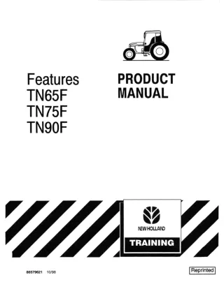 New Holland TN65F TN75F TN90F Tractors Operator’s Manual Instant Download (Publication No.86579621)