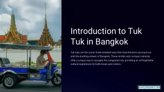 Tuk Tuk in Bangkok