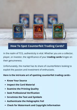 How To Spot Counterfeit Trading Cards?