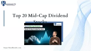 Top 20 Mid-Cap Dividend Stocks To Buy In India For 2023