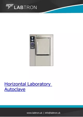 Horizontal Laboratory Autoclave/Net Weight 650  kg