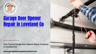 Garage Door Opener Repair In Loveland Co