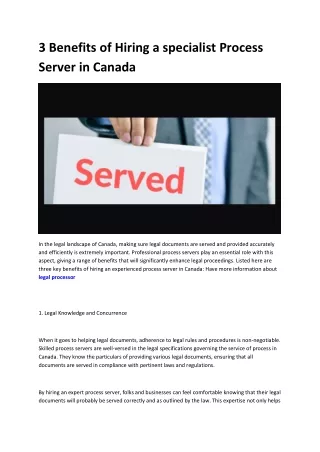 canadian process servers