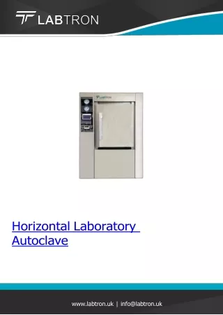 Horizontal Laboratory Autoclave/Net Weight 760  kg